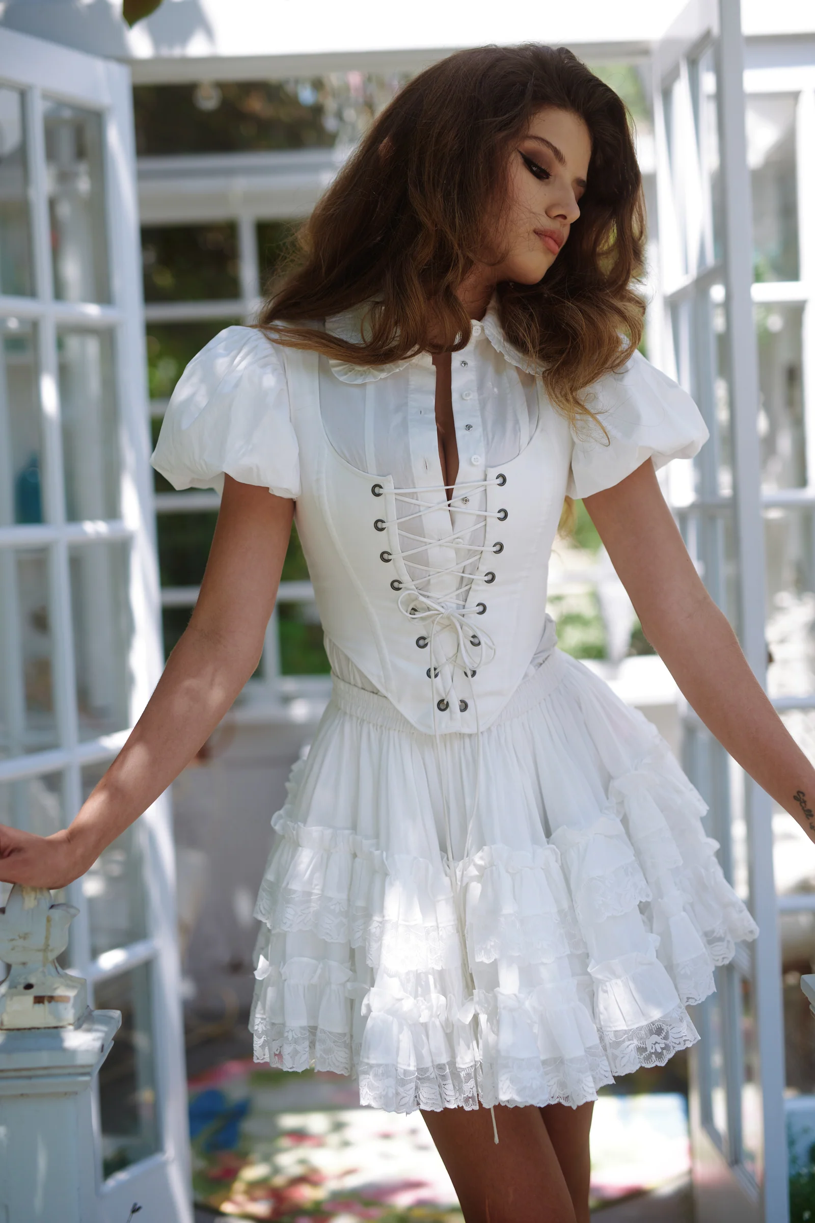 The Ivory Mini Pannier Petticoat - Image 12